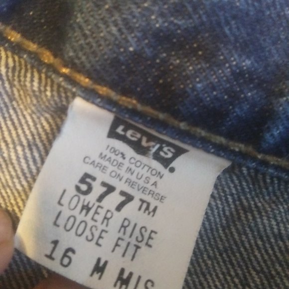 Levi's 577 low rise loose fit 16 M Miss jeans - Picture 3 of 13